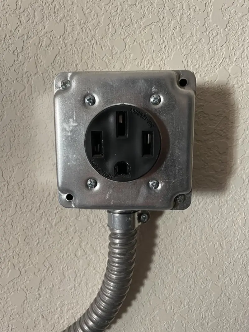 NEMA 14-50 outlet installed for Smart Home Electrical in Fort Carson